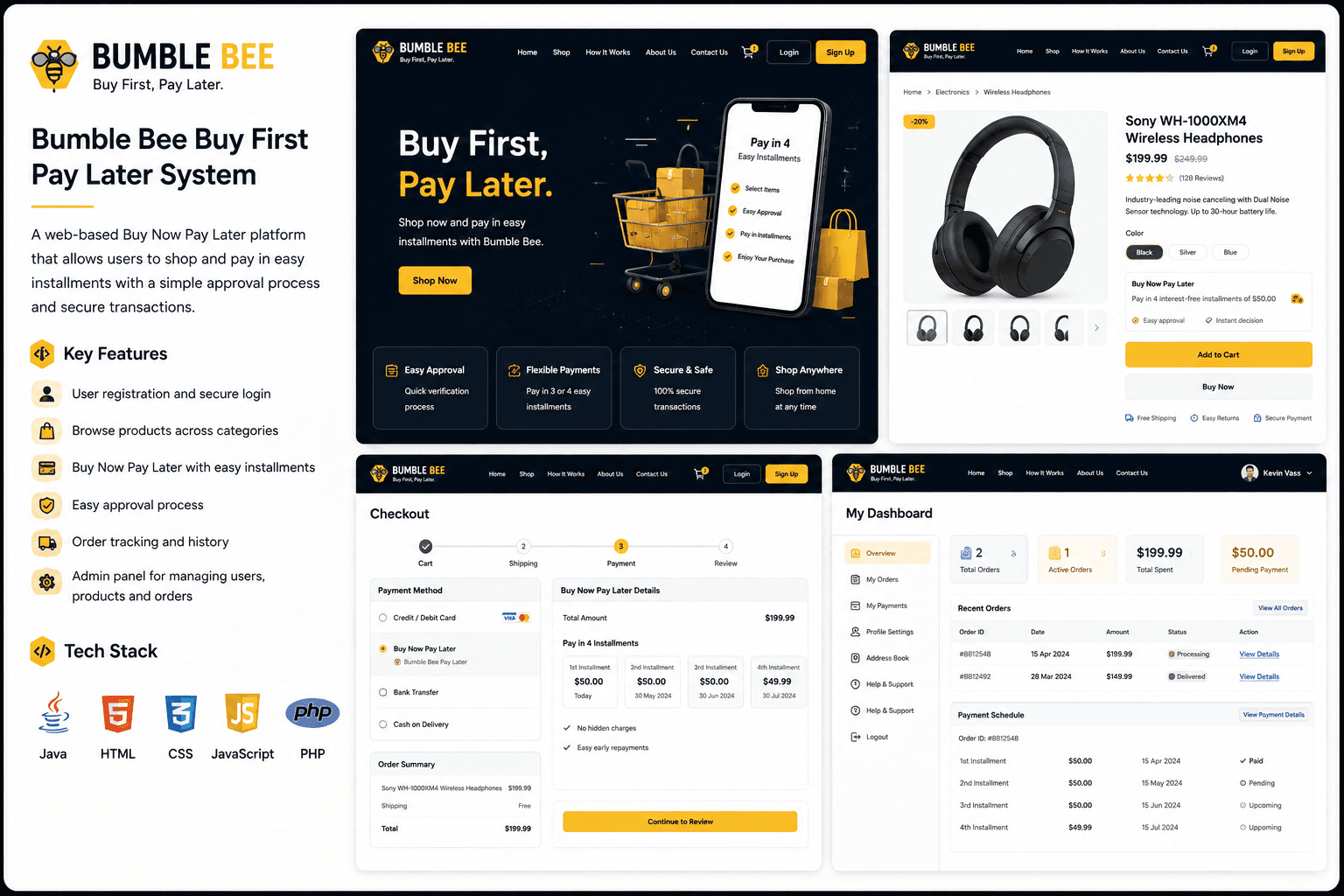 Bumble Bee Buy First Pay Later System preview